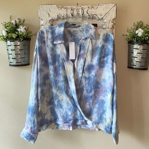 Young Fabulous and Broke Surplice Tie Dye Top